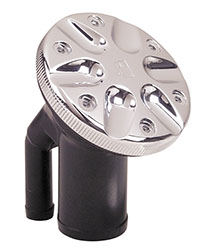 Sealed Ratcheting Cap Fills with Pressure Relief for 1-1/2" Hose - Angled Neck